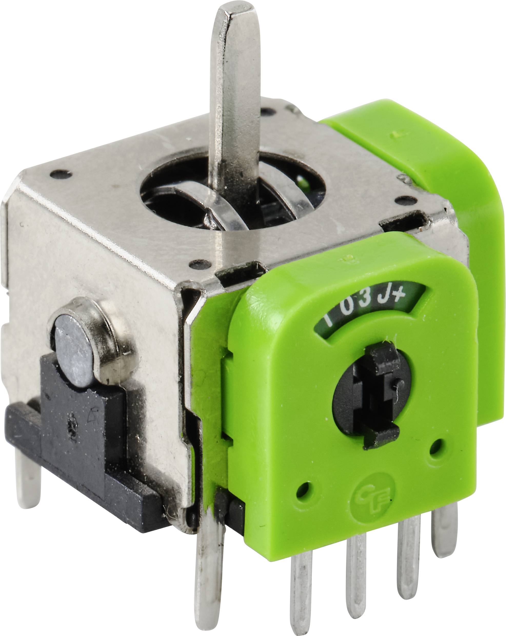 TRU COMPONENTS 98002C6 Joystick Metallhebel gerade Lötpins