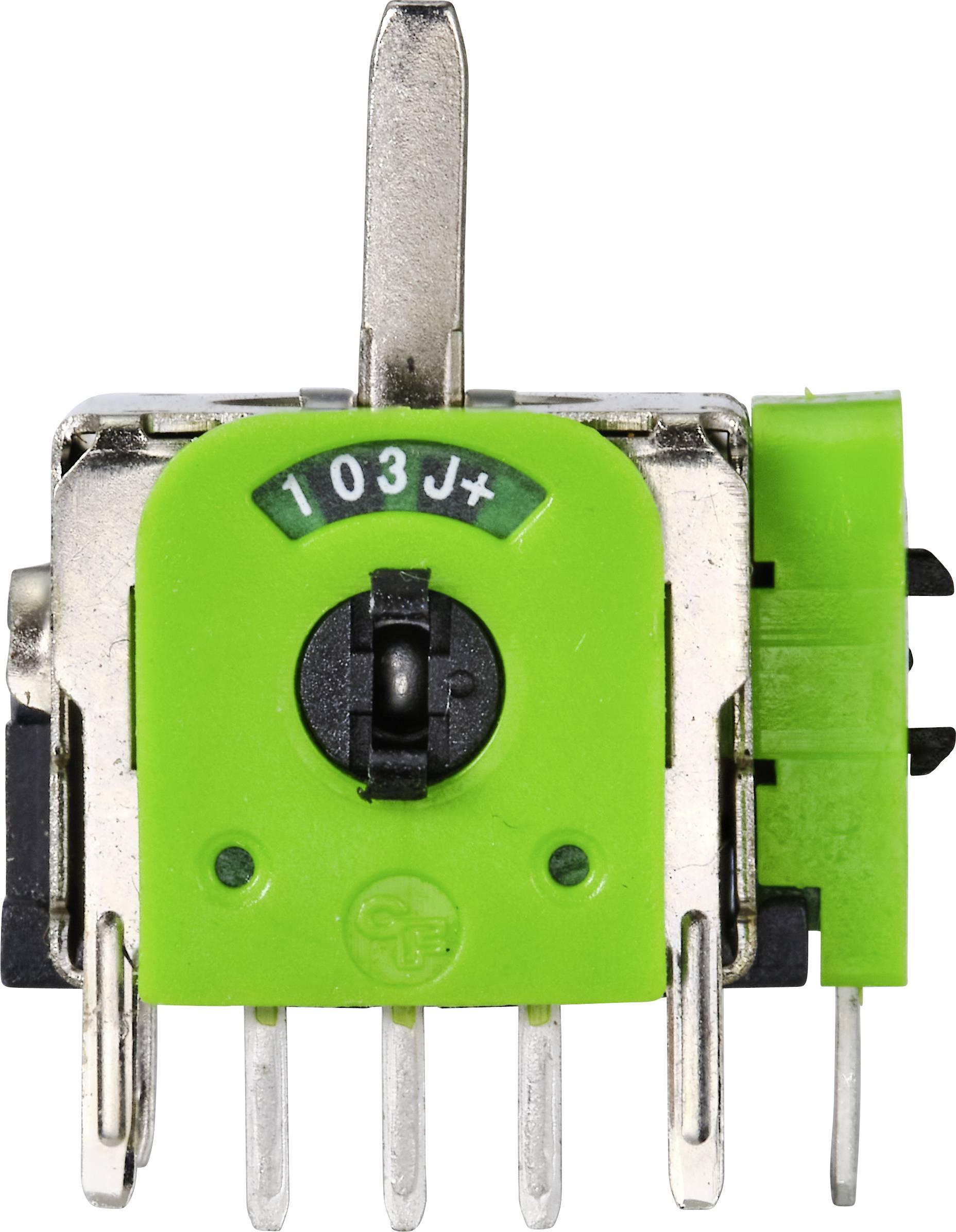 TRU COMPONENTS 98002C6 Joystick Metallhebel gerade Lötpins