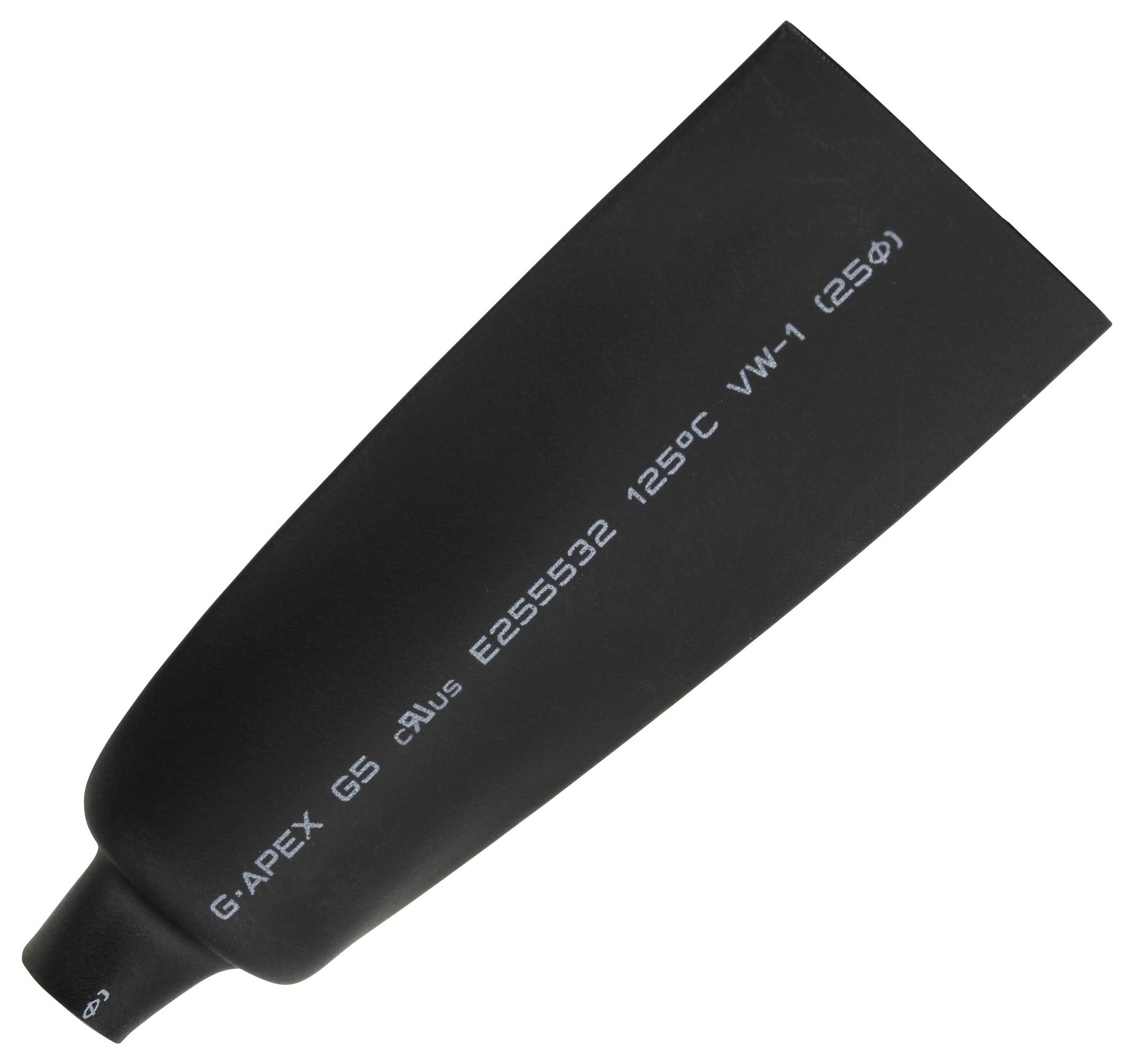 TRU Components 1570158 Schrumpfschlauch ohne Kleber Schwarz 25mm 12.50mm Schrumpfrate:2:1 5m