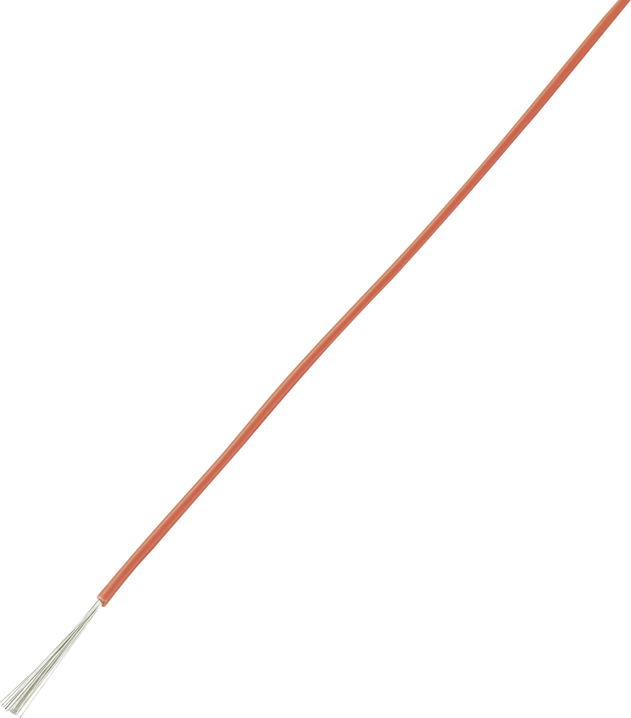 TRU Components 1570577 Litze LiY 1 x 0.14 mm² Rot 100 m