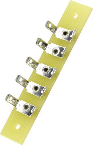 TRU Components Lötleiste einreihig Polzahl Gesamt 5 Epoxyd (L x B x H) 59 x 10 x 1.6 mm 1 St.