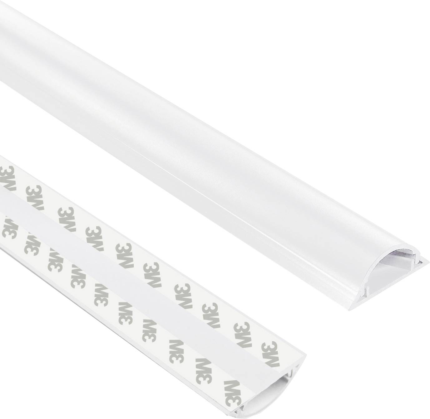 TRU COMPONENTS Kabelbrücke 1572567 PVC Weiß Anzahl Kanäle: 1 1000mm Inhalt: 1m