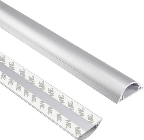 TRU COMPONENTS Kabelbrücke 1572569 PVC Silber Anzahl Kanäle: 1 1000mm Inhalt: 1m