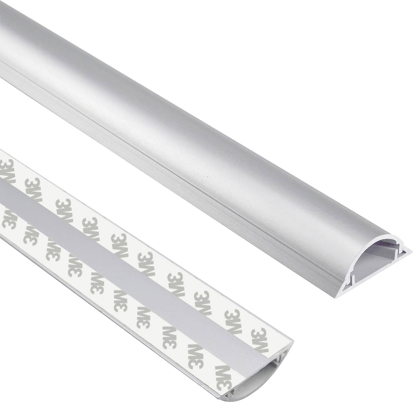 TRU COMPONENTS Kabelbrücke 1572569 PVC Silber Anzahl Kanäle: 1 1000mm Inhalt: 1m