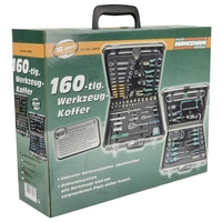 Brüder Mannesmann M29078 Heimwerker Werkzeugkoffer bestückt 160teilig (L x B x H) 454 x 350 x 135mm Brüder Mannesmann M29078 Heimwerker Werkzeugkoffer bestückt 160teilig (L x B x H) 454 x 350 x 135mm