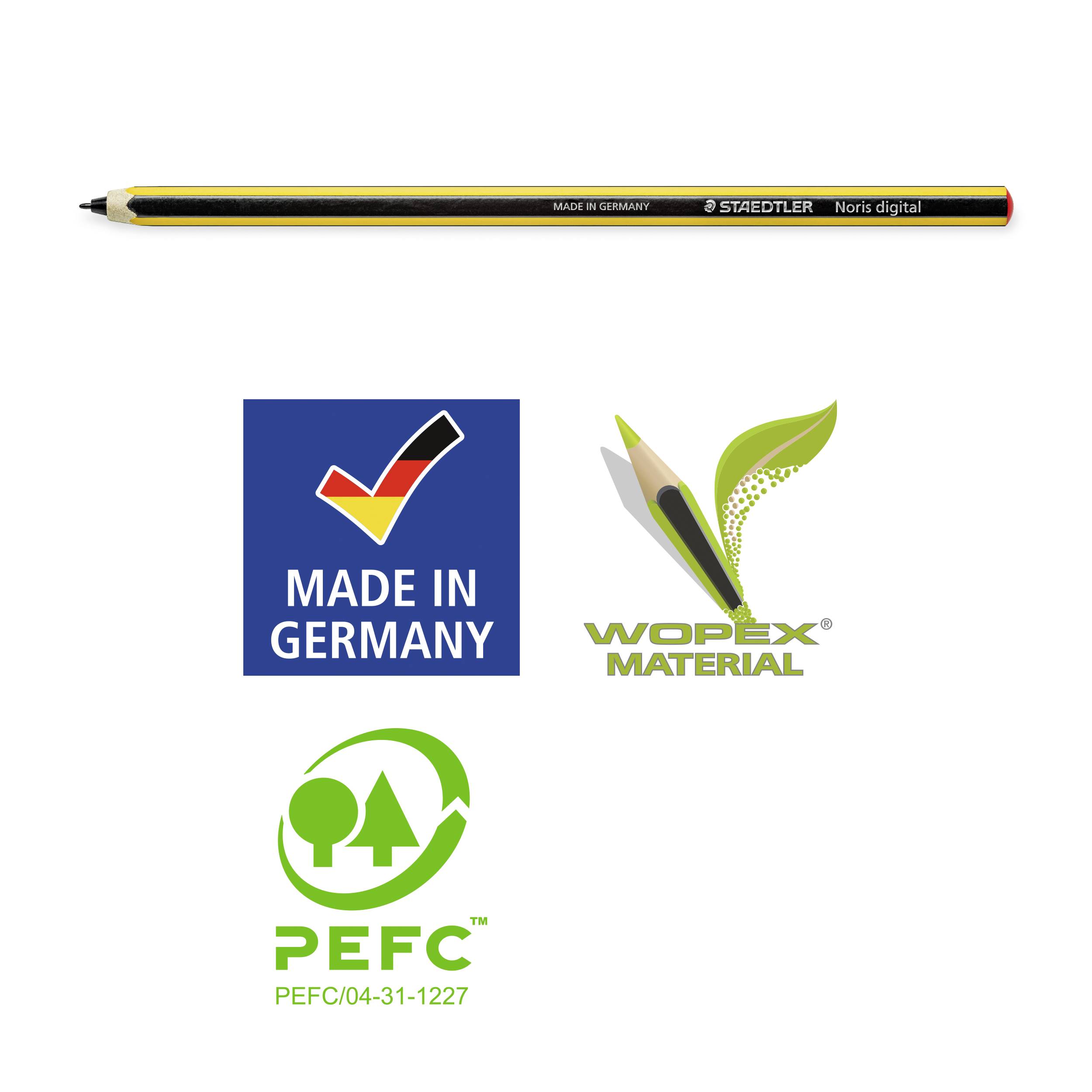 Staedtler Noris® digital Stylus Touchpen Gelb, Schwarz