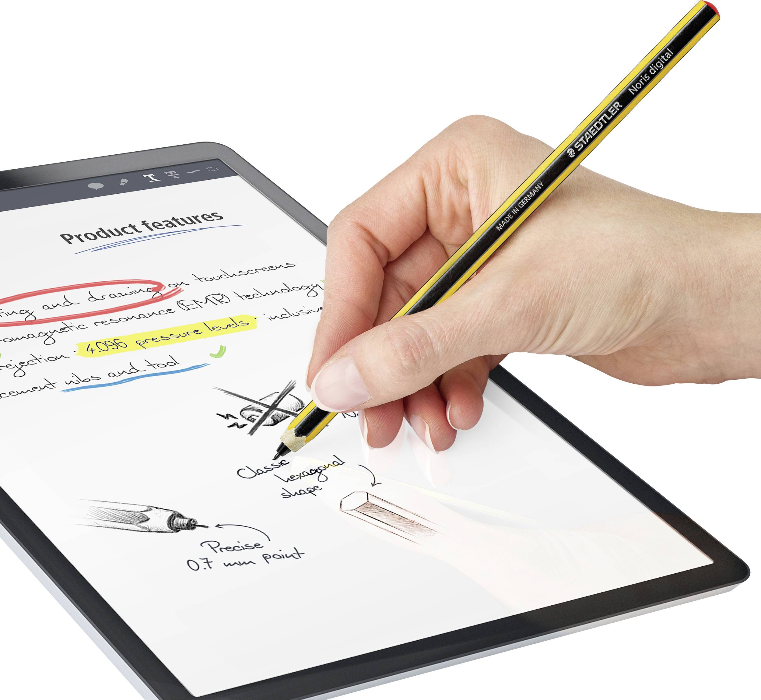 Staedtler Noris® digital Stylus Touchpen Gelb, Schwarz