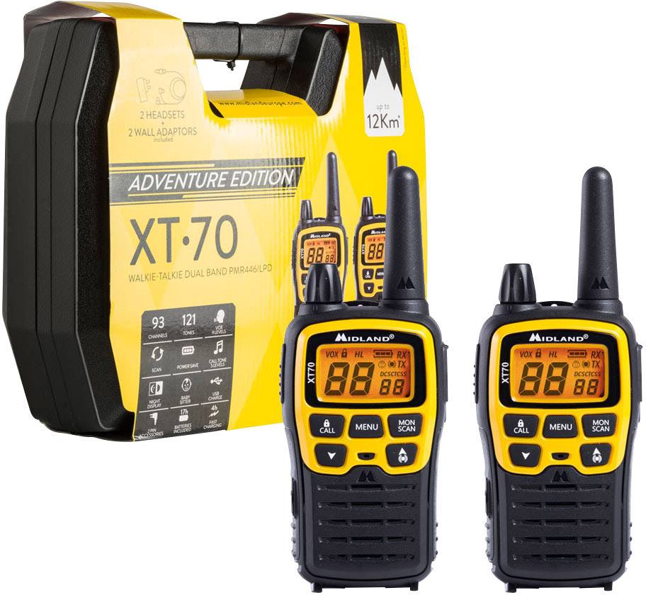 Midland XT70 Adventure C1180.01 PMR/LPD-Handfunkgerät 2er Set
