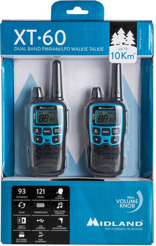 Midland XT60 C1179 PMR/LPD-Handfunkgerät 2er Set