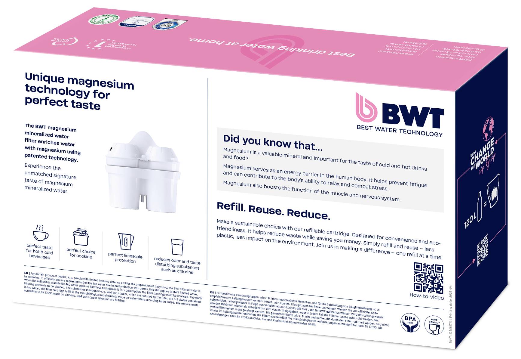 BWT Wasserfilter-Box mit Hervorhebung des Textes 