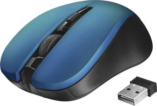 Trust Mydo Silent Click Funk Maus Optisch Blau