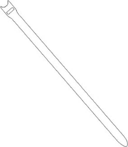 TRU Components 801-010-Bag Klettkabelbinder zum Bündeln Haft- und Flauschteil Weiß 10St.