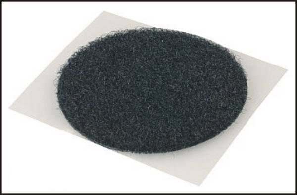 TRU Components 685-330-Bag Klettpunkte zum Aufkleben Haft- und Flauschteil (Ø) 20mm Schwarz 8 Paar