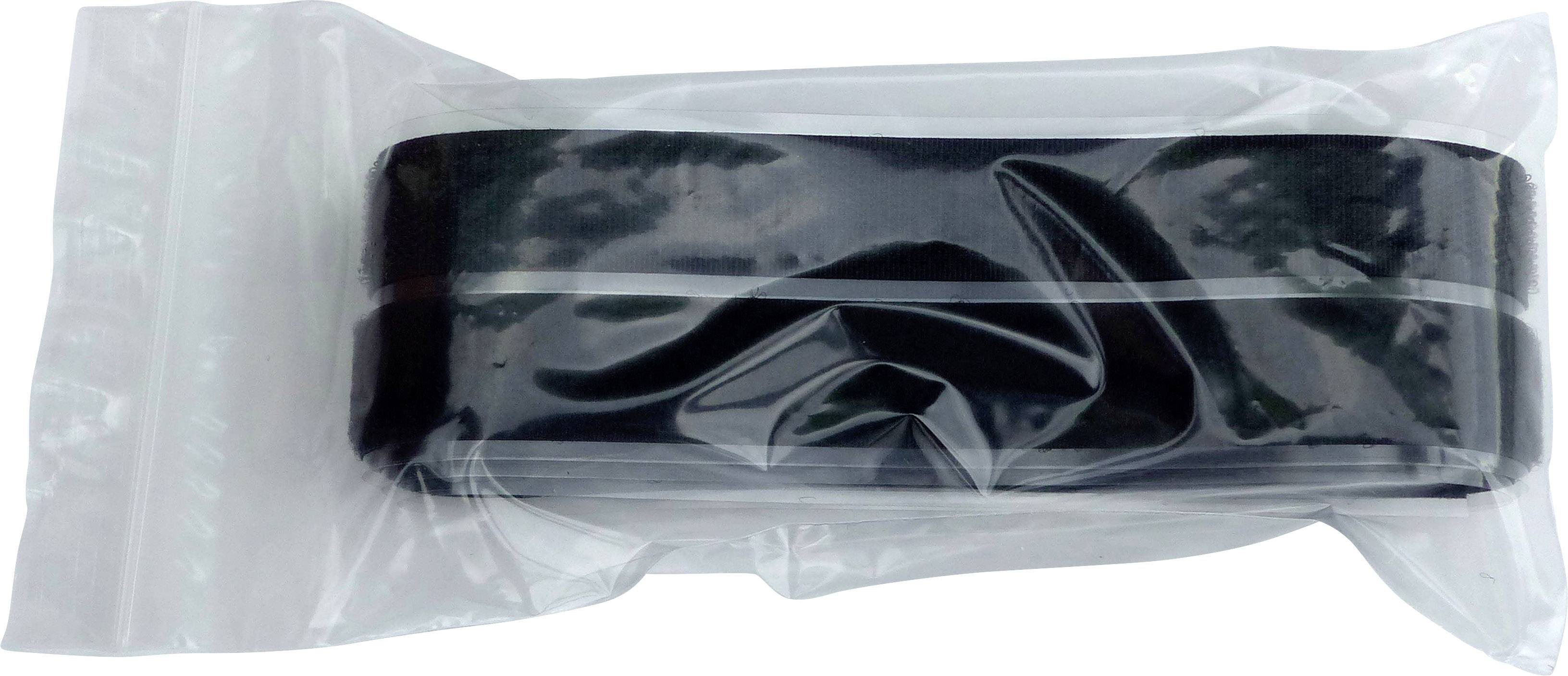 TRU Components 909-330-Bag Klettband zum Aufkleben Haft- und Flauschteil (L x B) 1000mm x 20mm Schwarz 1 Paar