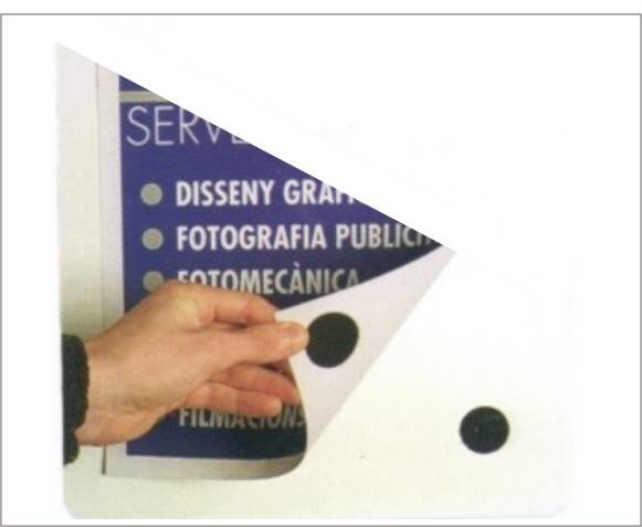 TRU Components 684-330-Bag Klettpunkte zum Aufkleben Haft- und Flauschteil (Ø) 47mm Schwarz 4 Paar