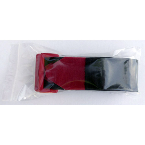TRU Components 690-330-Bag Klettband mit Gurt Haft- und Flauschteil (L x B) 600mm x 38mm Schwarz, Rot 2St.