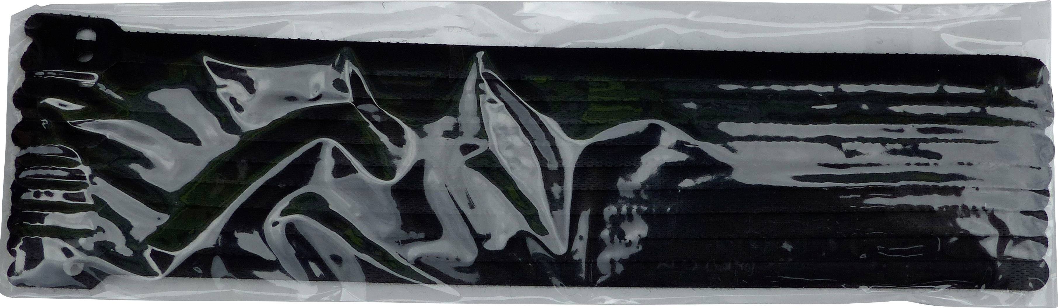 TRU Components 801-330-Bag Klettkabelbinder zum Bündeln Haft- und Flauschteil Schwarz 10St.