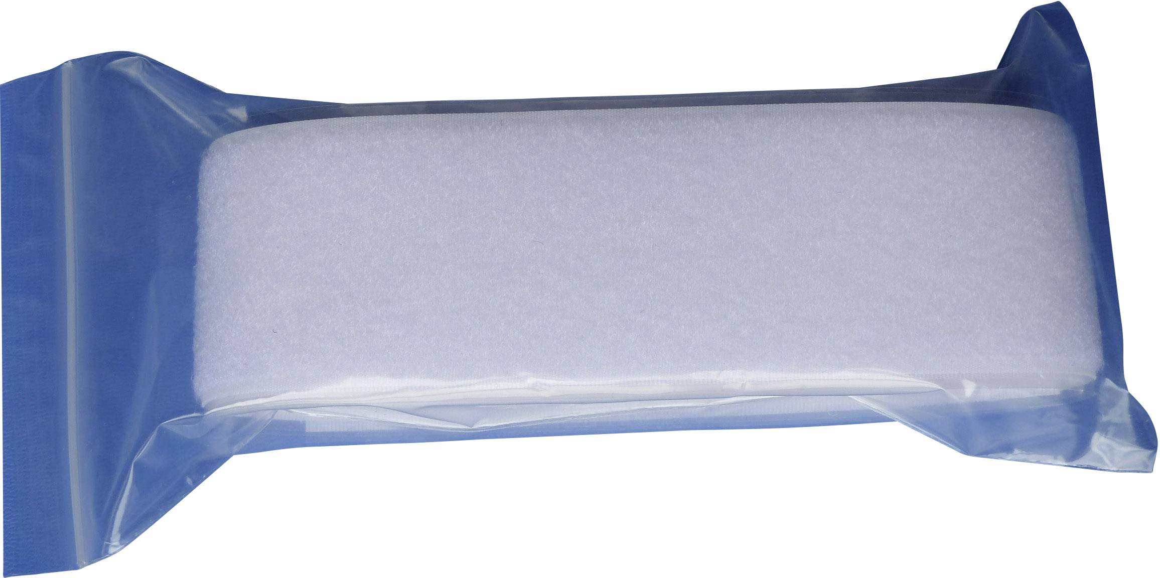 TRU Components 919-0000-Bag Klettband zum Aufkleben Haft- und Flauschteil Weiß 1 Paar