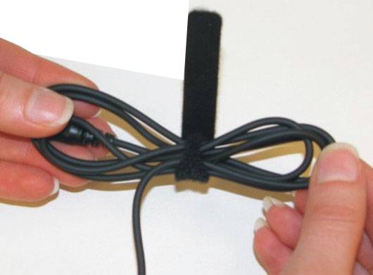 TRU Components 800-330-Bag Klettkabelbinder zum Bündeln Haft- und Flauschteil Schwarz 10St.