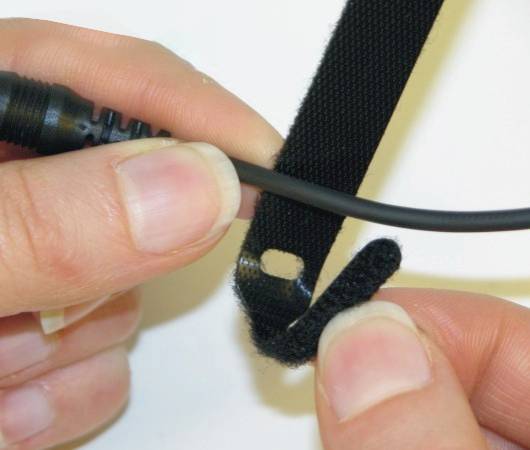 TRU Components 800-330-Bag Klettkabelbinder zum Bündeln Haft- und Flauschteil Schwarz 10St.