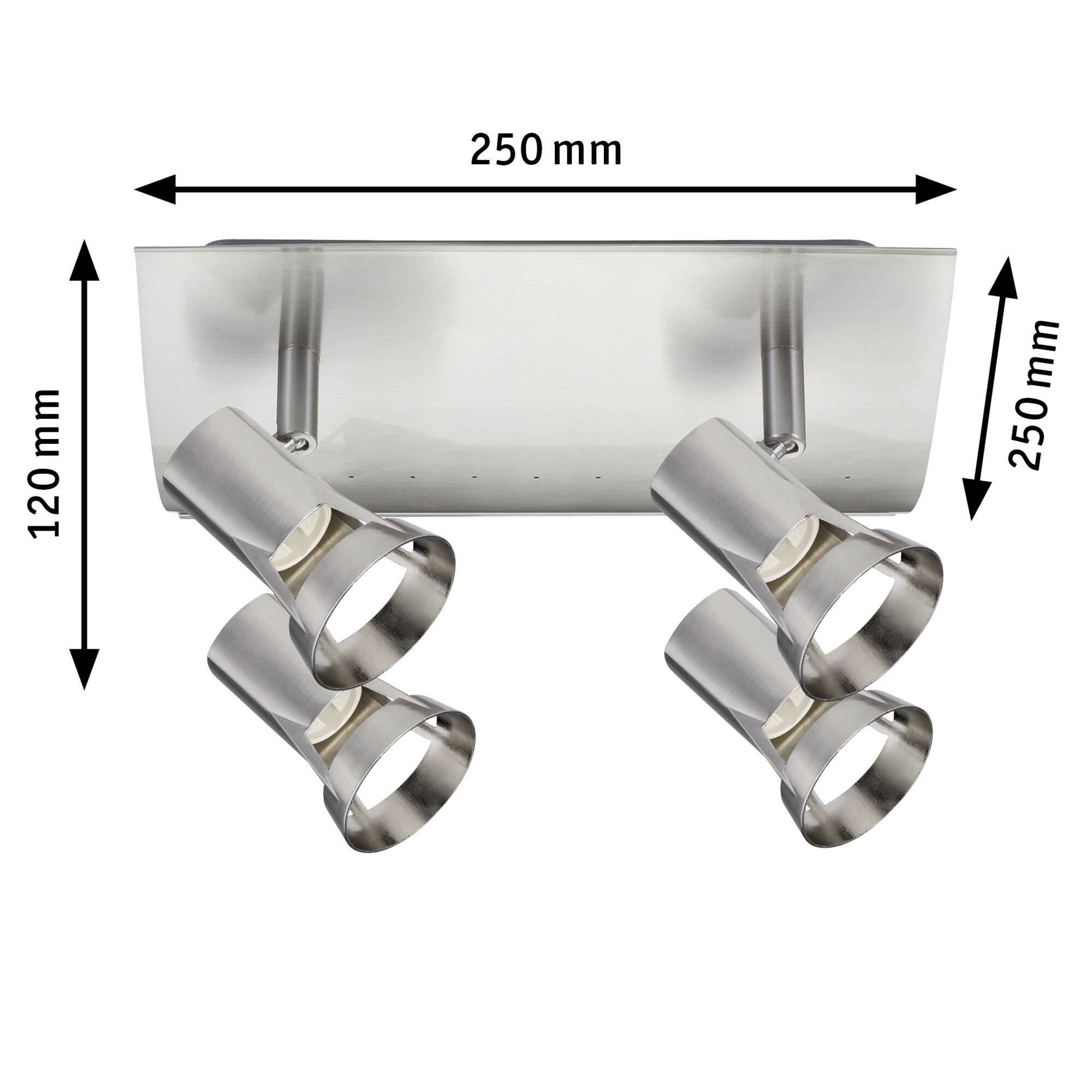 Paulmann Teja 66701 Deckenstrahler LED GU10 40W Nickel (satiniert)