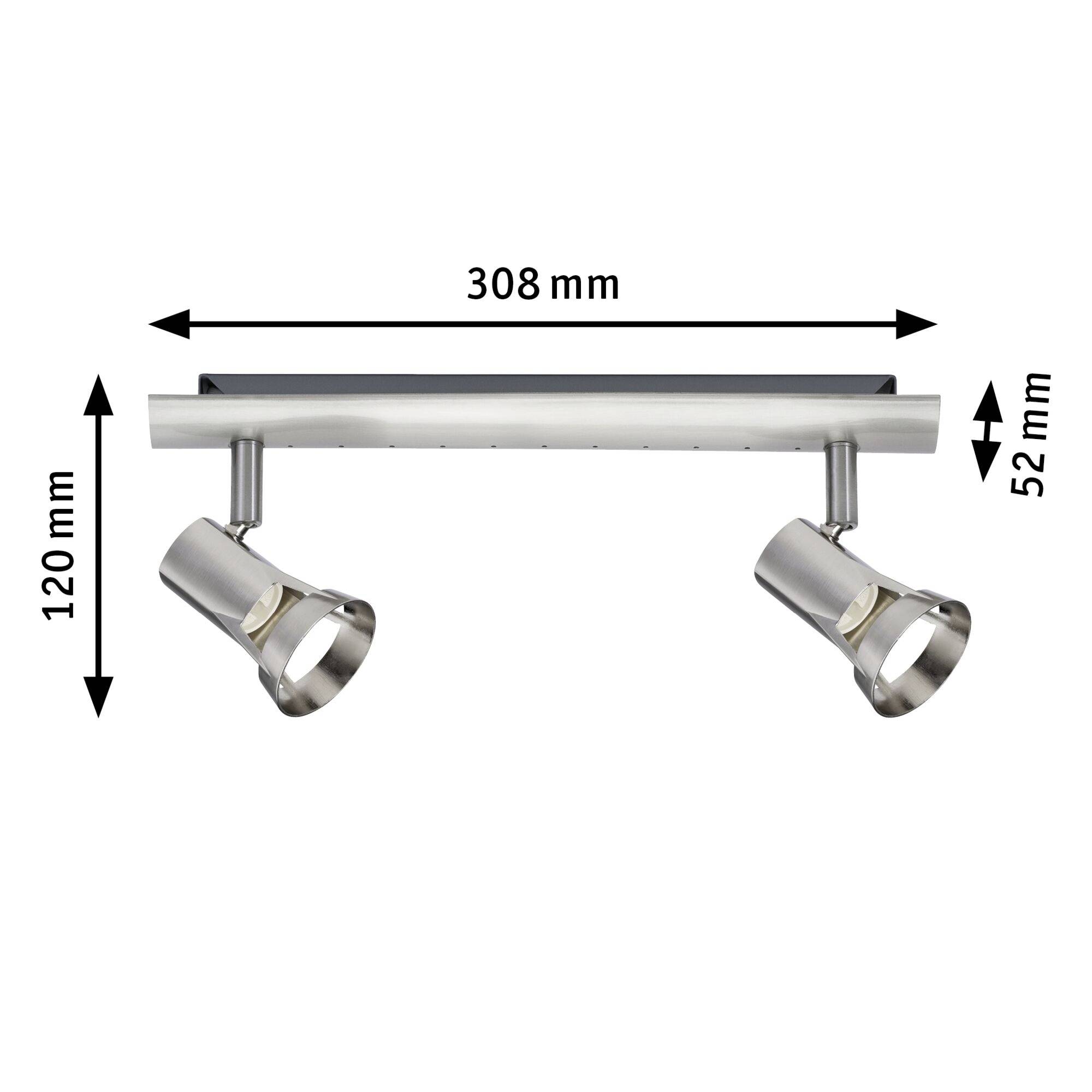 Paulmann Teja 66699 Deckenstrahler LED GU10 20W Nickel (satiniert)