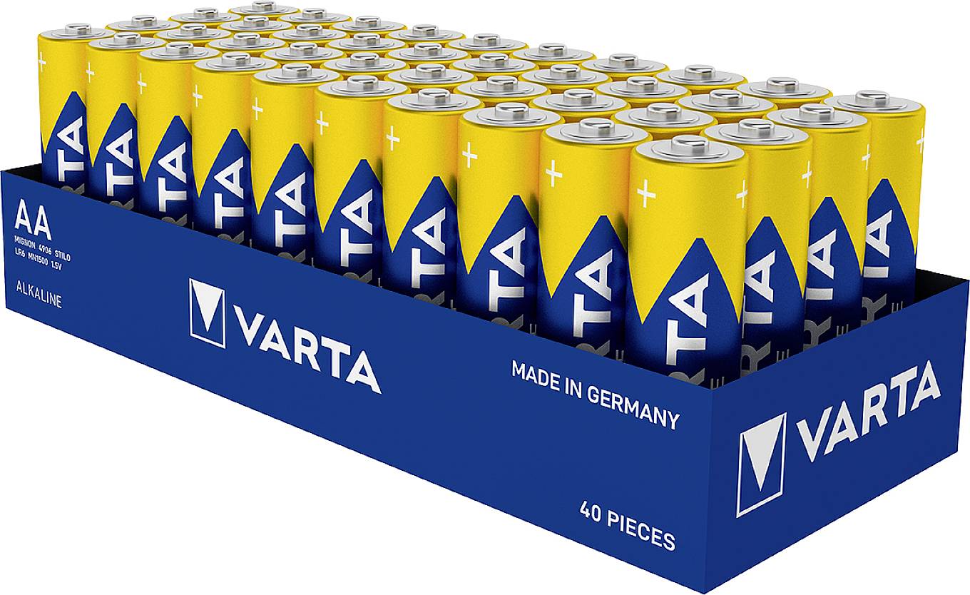 Varta LONGLIFE Power Mignon (AA)-Batterie Alkali-Mangan 1.5 V 40 St.