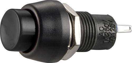 TRU Components 1587725 TC-R13-84B-05BK Druckschalter 250 V/AC 1 A 1 x Aus/Ein rastend