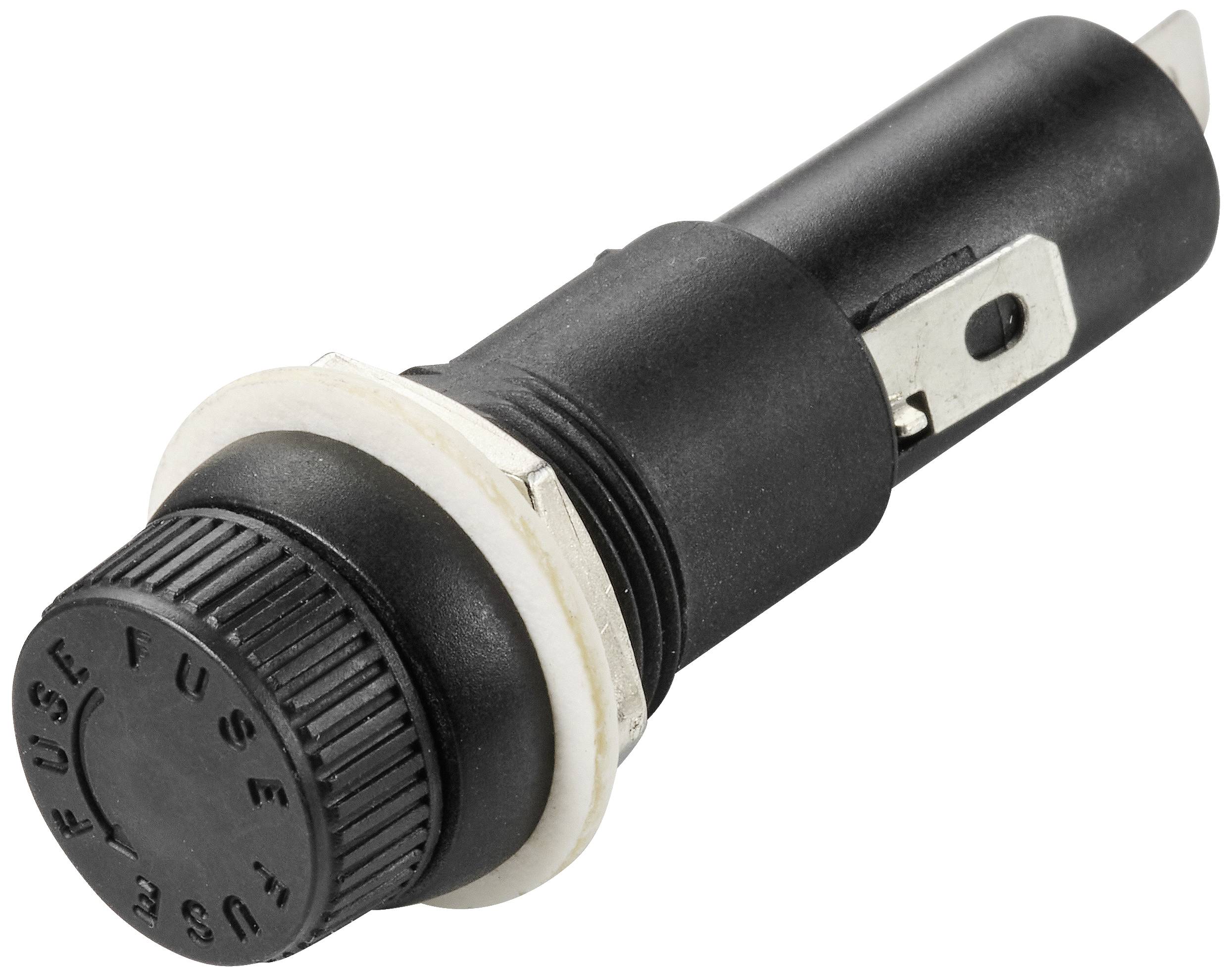 TRU Components 1587908 TC-R3-46B B Sicherungshalter Passend für (Sicherungen) Feinsicherung 5 x 20mm 15A 250 V/AC 1St.