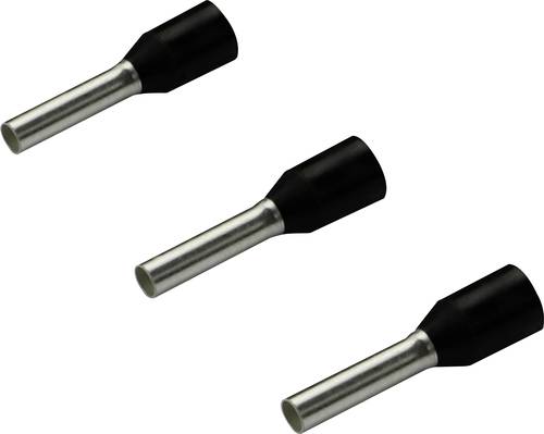 Rittal 4050.733 Ferrule 1.5mm² Black Partially Insulated 500pcs