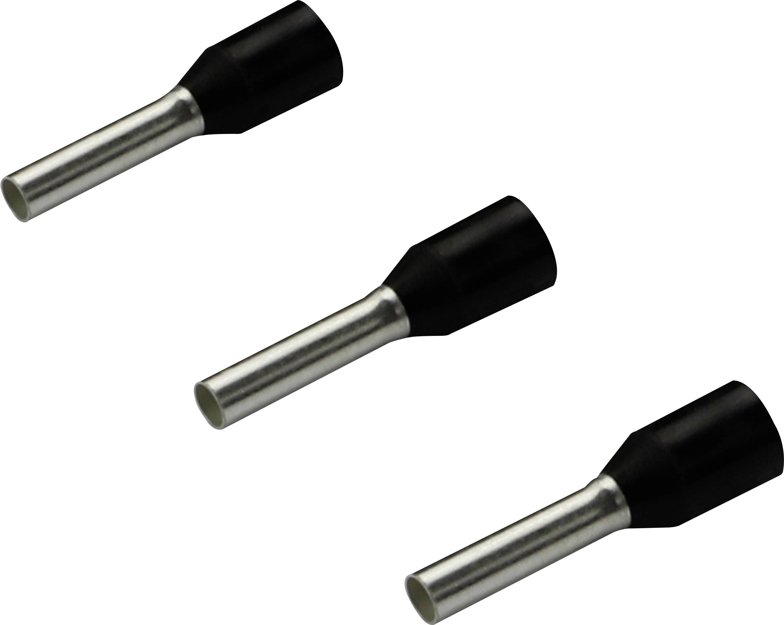 Rittal 4050.733 Aderendhülse 1.5mm² Teilisoliert Schwarz 500St.