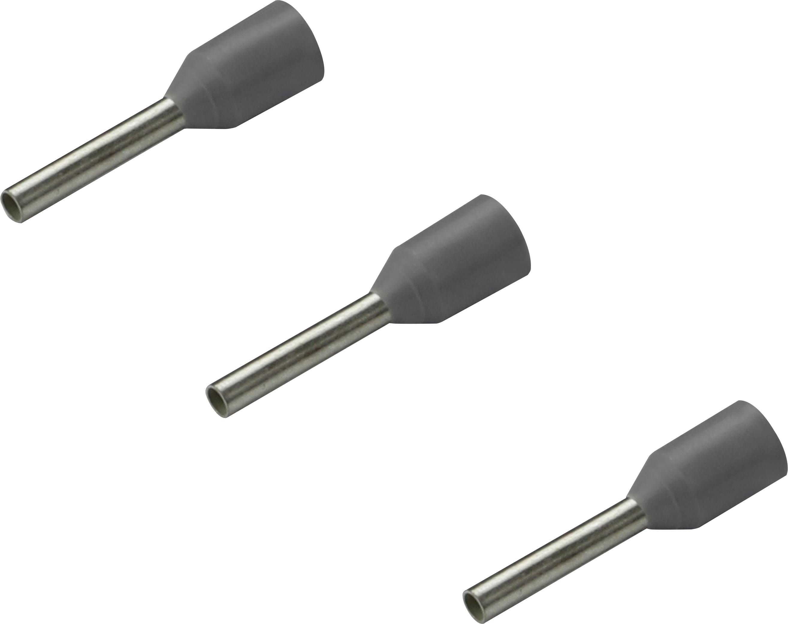 Rittal 4050.743 Aderendhülse 0.75mm² Teilisoliert Grau 500St.