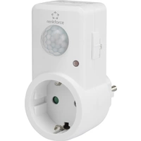 Renkforce 1588385 Zwischenstecker PIR-Bewegungsmelder 120° Weiß IP20 Renkforce 1588385 Zwischenstecker PIR-Bewegungsmelder 120° Weiß IP20