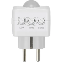 Renkforce 1588385 Zwischenstecker PIR-Bewegungsmelder 120° Weiß IP20 Renkforce 1588385 Zwischenstecker PIR-Bewegungsmelder 120° Weiß IP20