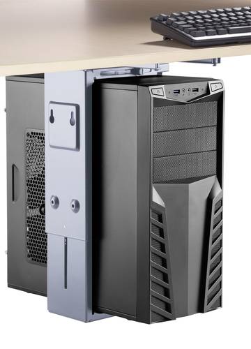 PC Halterung Untertisch, Vertikal, Horizontal SP-6353556 Silber Belastbar bis=10