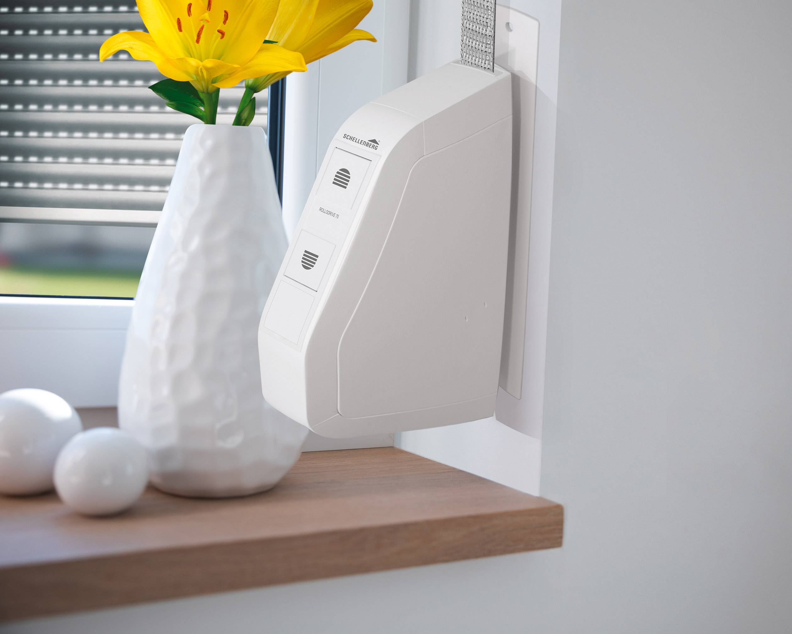 Schellenberg 10553 RD 75 STANDARD Elektrischer Gurtwickler 14 mm, 15mm Aufputz