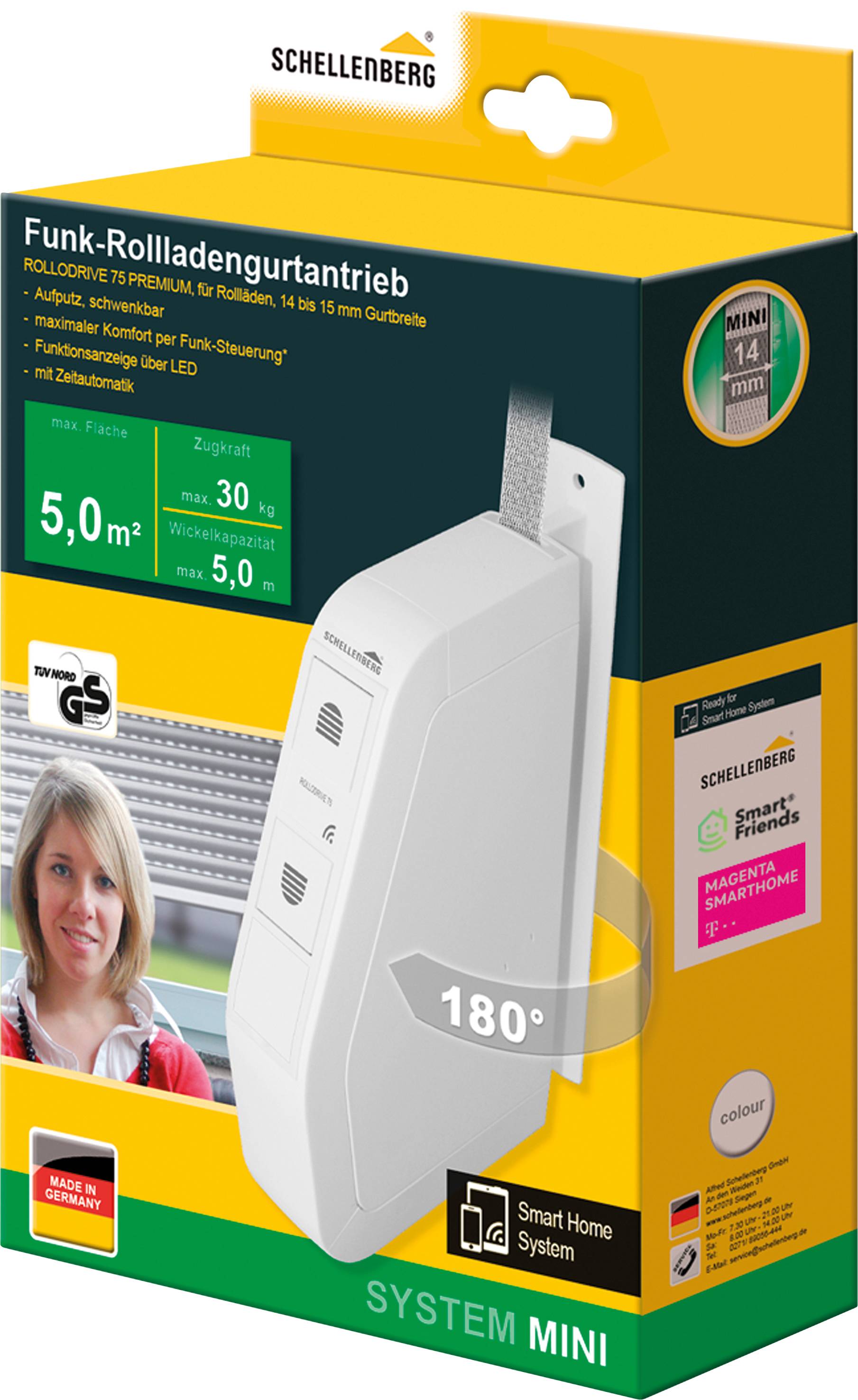 Schellenberg 10554 SmartHome Gurtwickler Aufputz