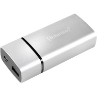 Intenso PM5200 Powerbank 5200 mAh Li-Ion Silber Statusanzeige Intenso PM5200 Powerbank 5200 mAh Li-Ion Silber Statusanzeige