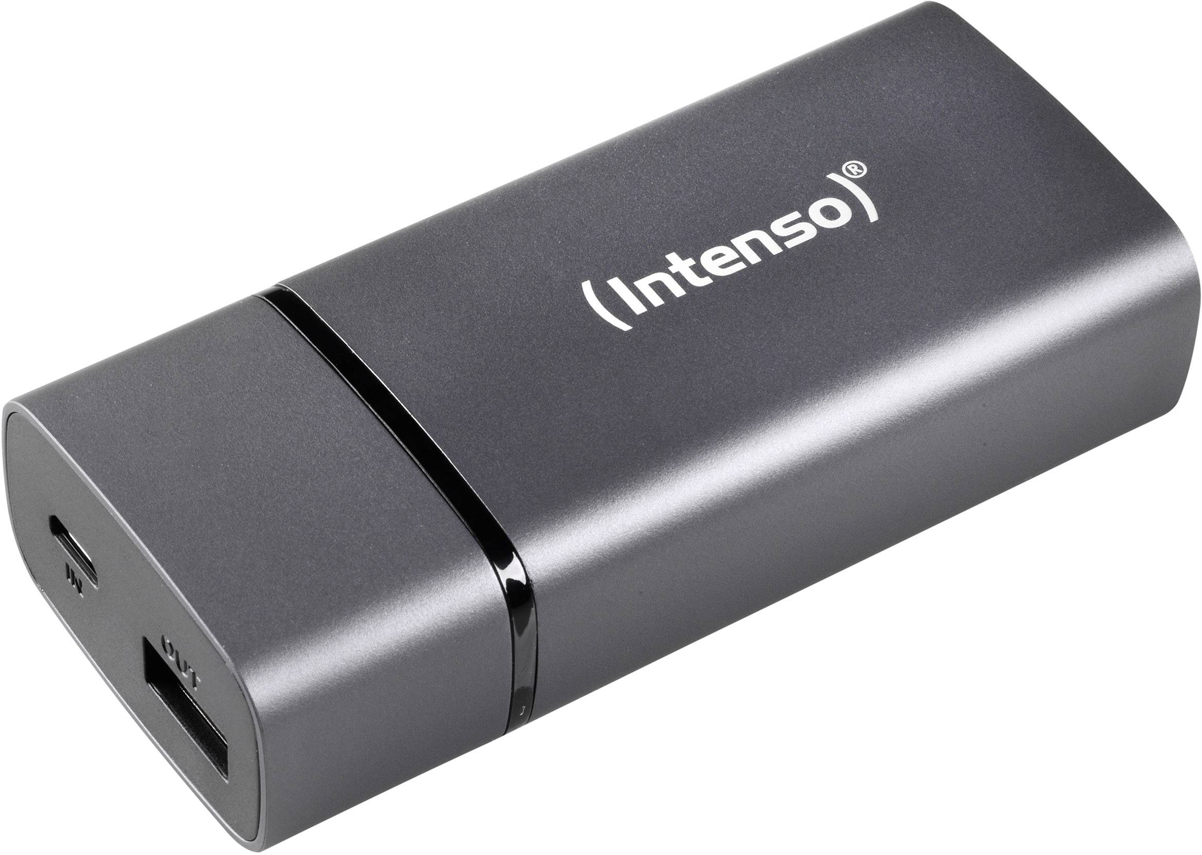 Intenso PM5200 Powerbank 5200 mAh Li-Ion Grau Statusanzeige