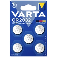 Varta Knopfzelle CR 2032 3V 5 St. 220 mAh Lithium LITHIUM Coin CR2032 Bli 5 Varta Knopfzelle CR 2032 3V 5 St. 220 mAh Lithium LITHIUM Coin CR2032 Bli 5
