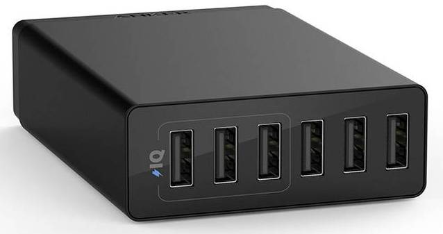 Anker PowerPort 6 Lite A2061311 USB-Ladestation Steckdose Ausgangsstrom (max.) 2400 mA 6 x
