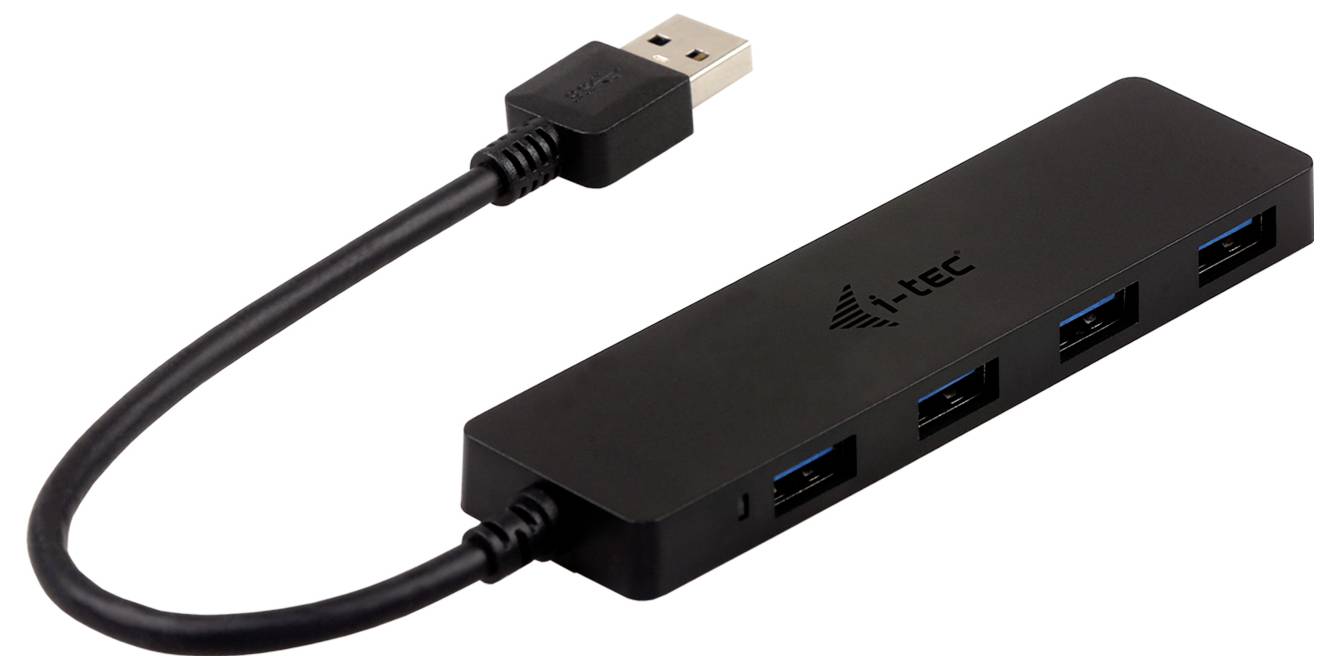 i-tec U3HUB404 USB-Hub 4 Port USB-A USB 3.0 5 GBit/s Schwarz USB 3.0 Slim Passive HUB 4 Port
