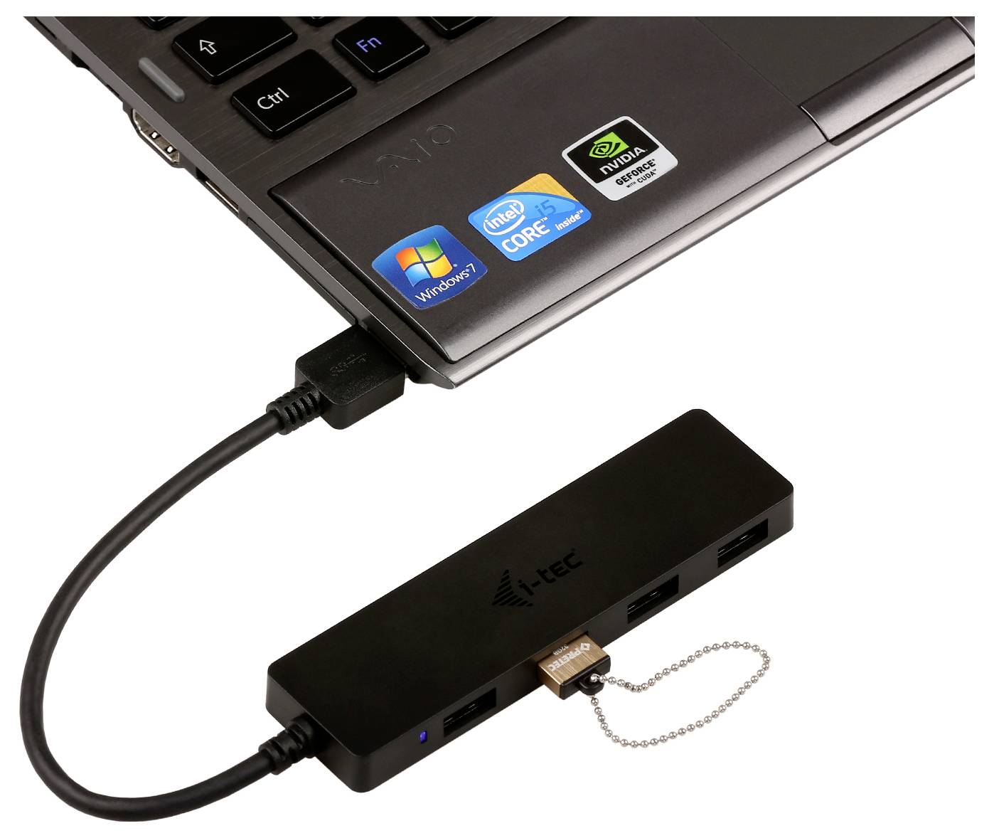 i-tec U3HUB404 USB-Hub 4 Port USB-A USB 3.0 5 GBit/s Schwarz USB 3.0 Slim Passive HUB 4 Port