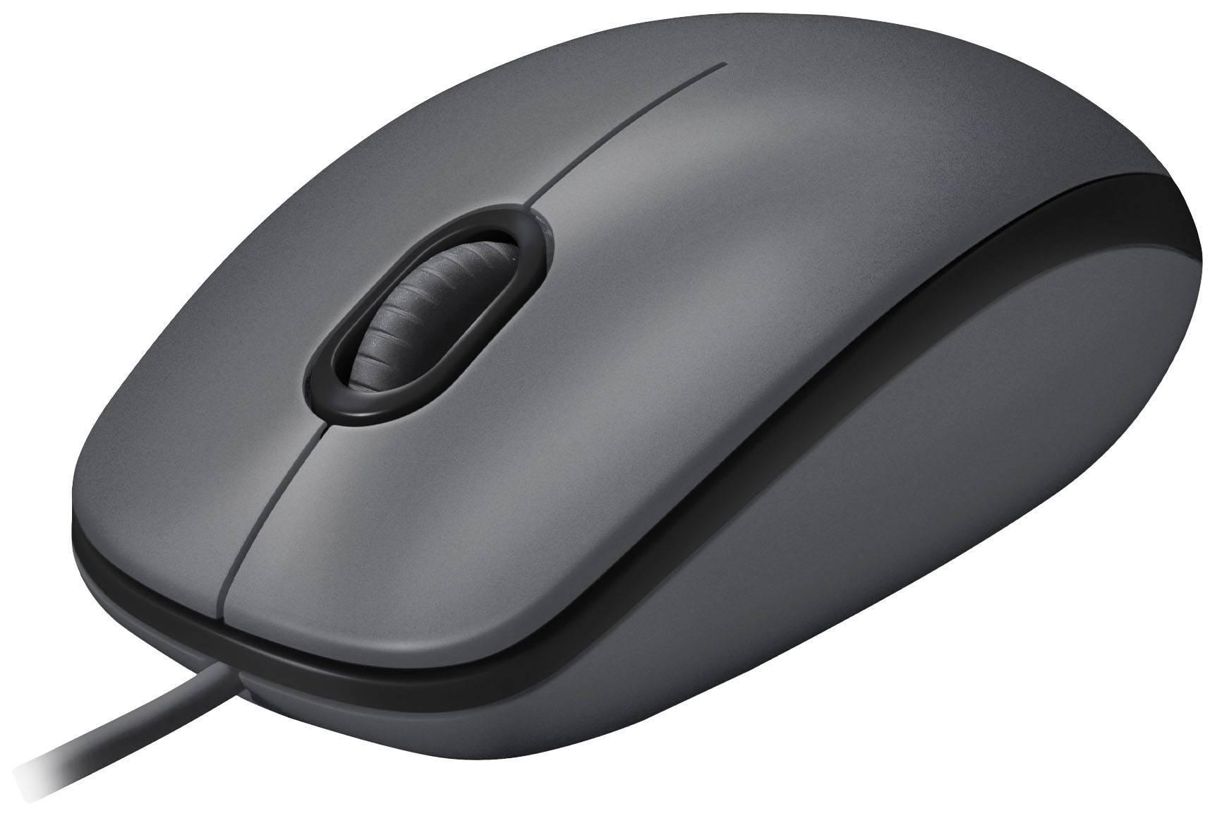 Logitech M100 Maus USB Optisch Schwarz 3 Tasten 1000 dpi