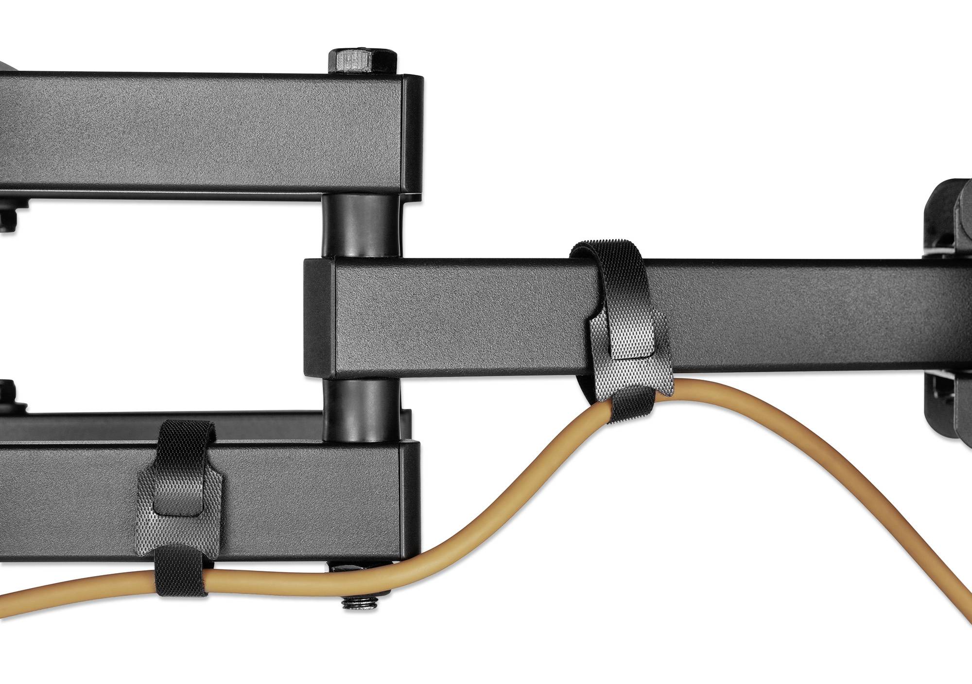 Manhattan 461351 Universal + Curved TV-Wandhalterung Geeignet für Curved-TV's, Neigbar, Schwenkbar 94,0 cm (37") - 203,2 cm (80") Neigbar+Schwenkbar