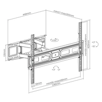 Manhattan 461351 Universal + Curved TV-Wandhalterung Geeignet für Curved-TV's, Neigbar, Schwenkbar 94,0 cm (37") - 203,2 cm (80") Neigbar+Schwenkbar Manhattan 461351 Universal + Curved TV-Wandhalterung Geeignet für Curved-TV's, Neigbar, Schwenkbar 94,0 cm (37") - 203,2 cm (80") Neigbar+Schwenkbar