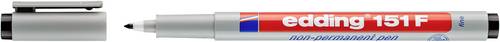 Edding Folienstift 151 F non-permanent pen 4-151001 Schwarz