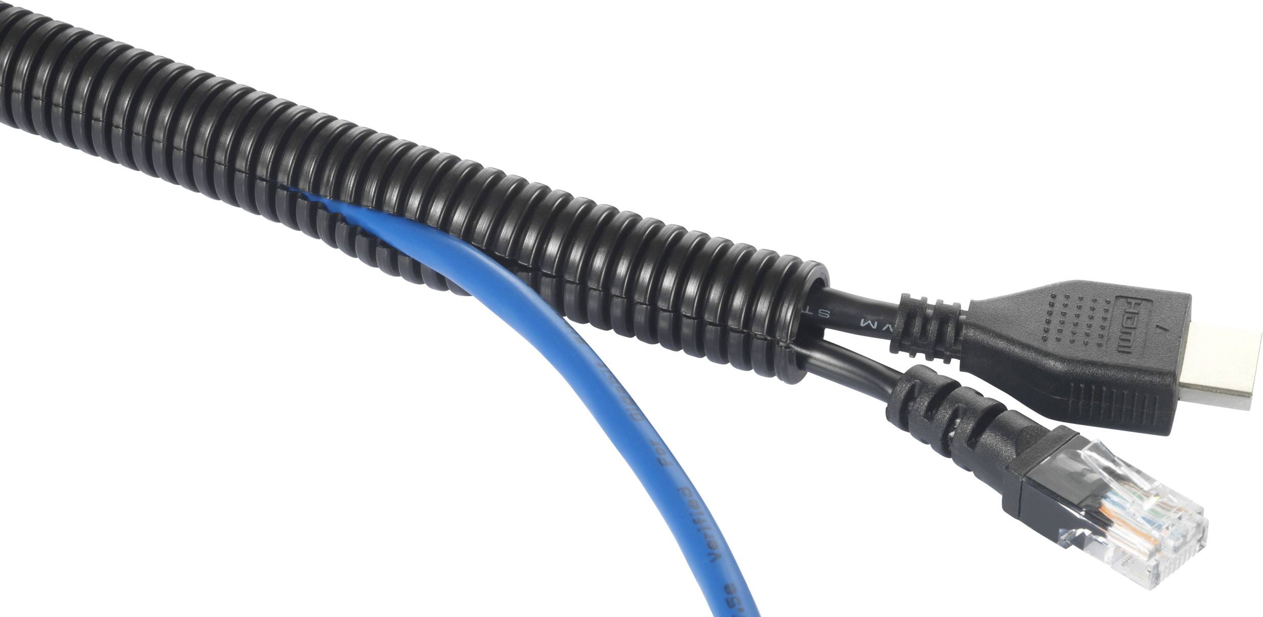 TRU Components 1593171 TC-CRR11P203 Wellrohr Schwarz 10.70mm Meterware