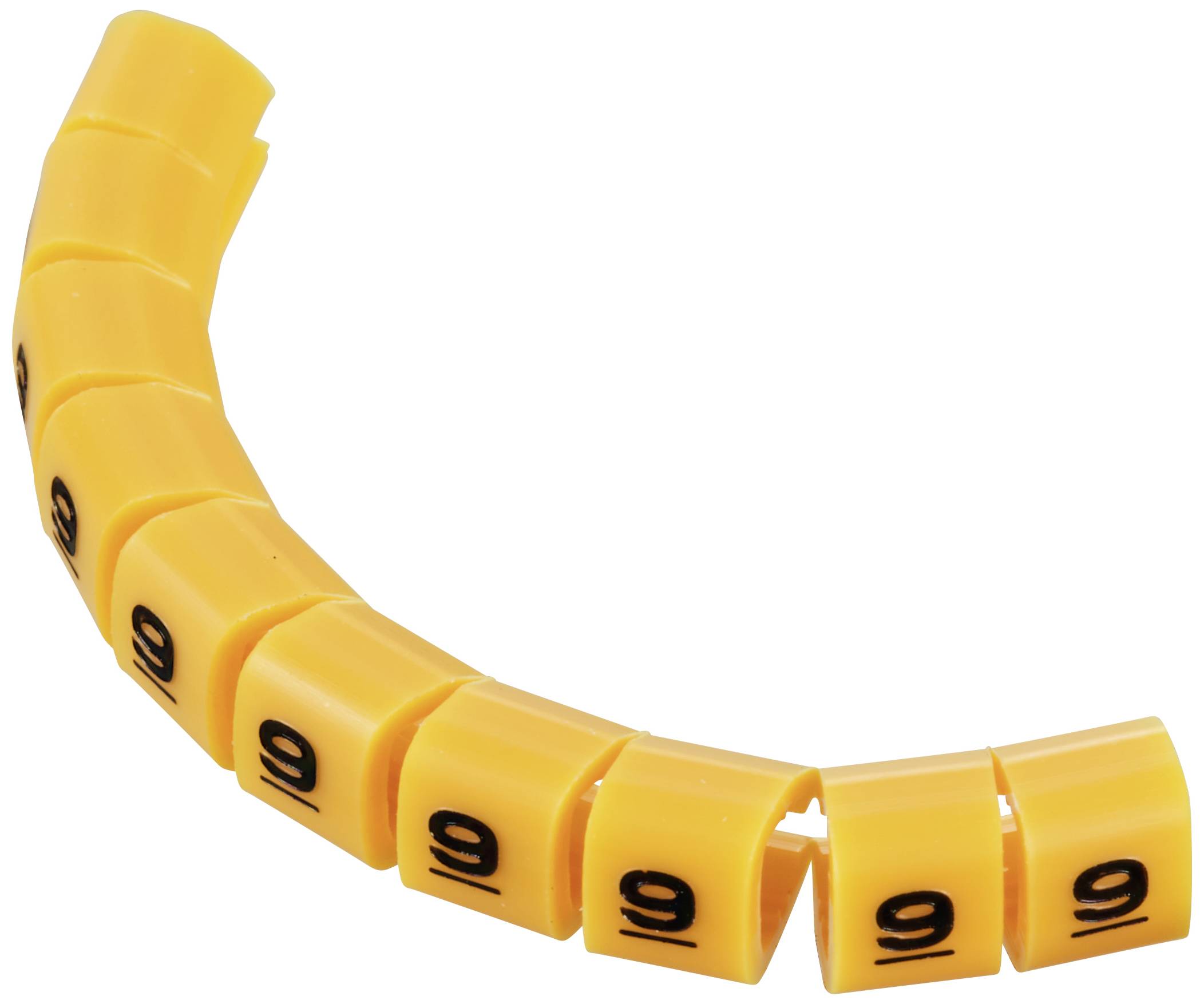 TRU Components TC-MB1/9203 Kennzeichnungsclip Aufdruck 9 Außendurchmesser-Bereich 3 bis 3.60mm