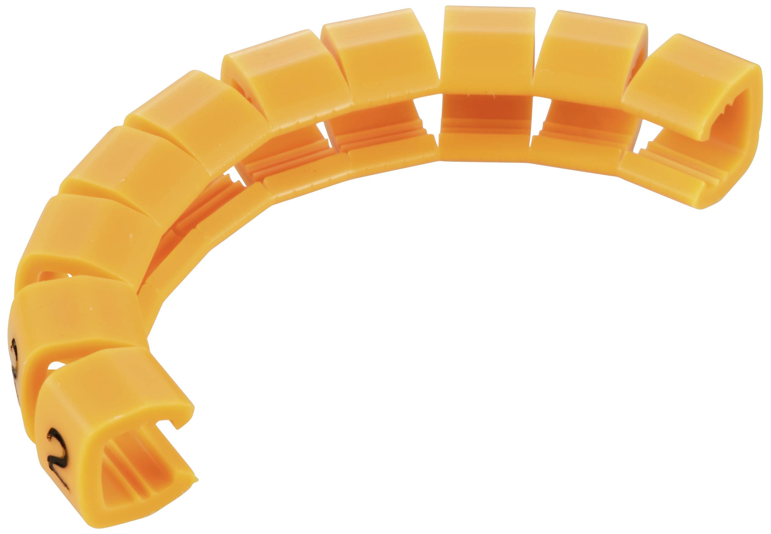TRU Components TC-MB2/2203 Kennzeichnungsclip Aufdruck 2 Außendurchmesser-Bereich 4 bis 5.10mm